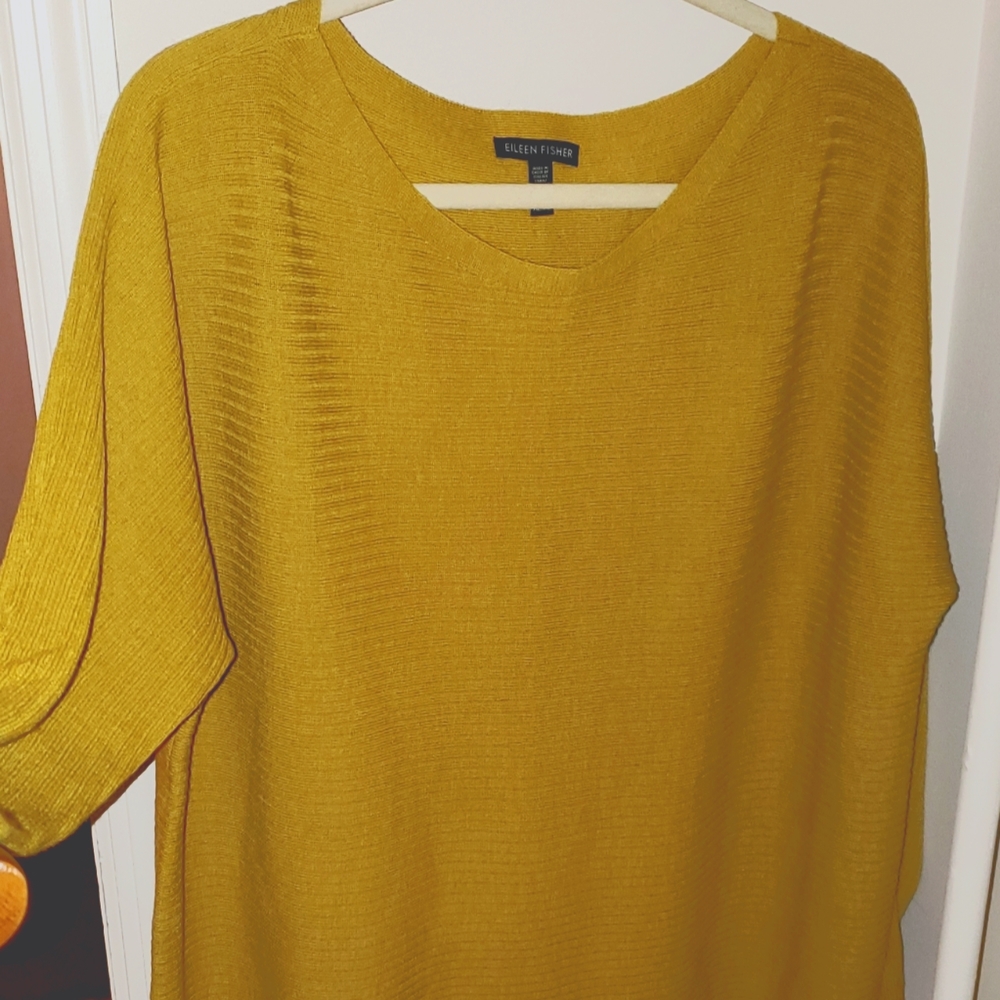 Eileen Fisher - Wool Crepe Rib Bateau Neck Top